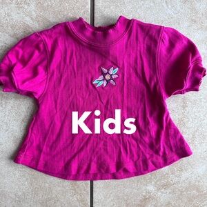Vintage Kids Pink Floral Top